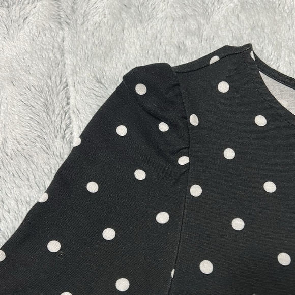 Women Old Navy Polka dot long sleeves dress. Size S. Black and White polka dots - Picture 7 of 10
